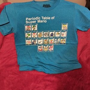 Nintendo Kids Blue Super Mario Character Grid Tee
